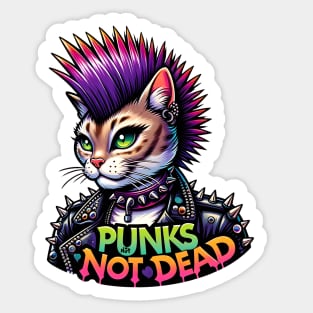 Punks Not Dead Sticker